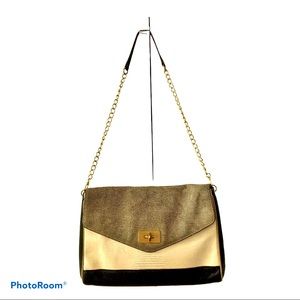 BGBCMaxAzaria Leather Envelope Clutch with Chain